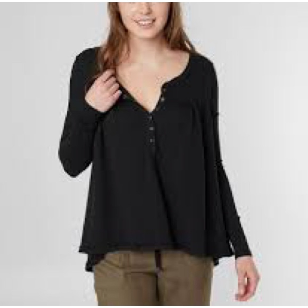 Free People XS Kai Thermal Henley Top